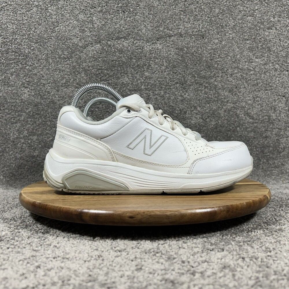 New Balance 928 WW928WT Women’s Sz 7.5 White Leather Rollbar Walking Shoes Used